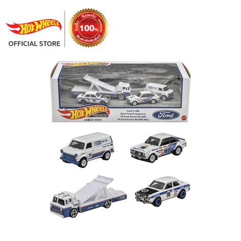 Hot Wheels Premium Collector ฮอตวล รถในกลองสะสมเซต 4 คน GMH39 G Lazada co th