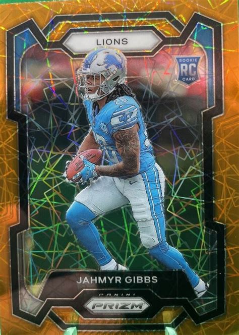 Jahmyr Gibbs 2023 Prizm 331 Orange Ice Price Guide Sports Card Investor