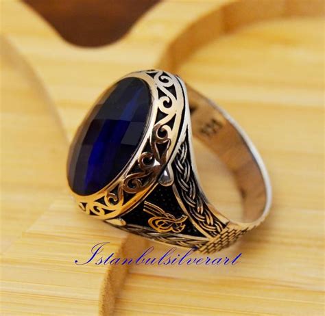 Bague faite à la main pour hommes bague turque en argent Etsy France