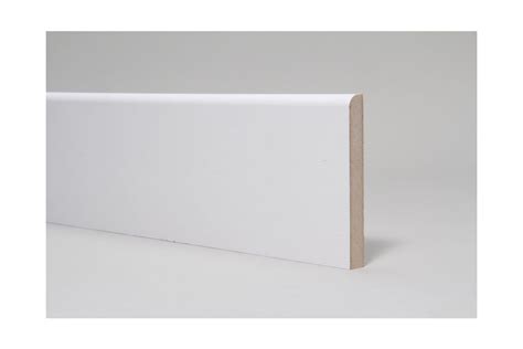 White Mdf Pencil Round Skirting Mm By Mm By Mm Lvt Flooring At