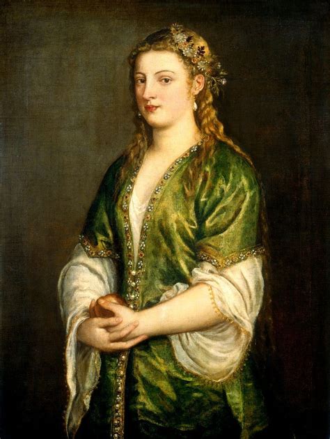 Tizian Portr T Einer Dame Titian Portrait Of A Lady Tiziano