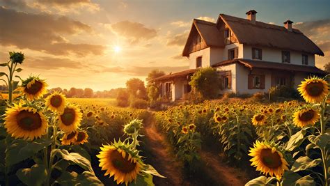 Sunflowers Landscape Summer Free Stock Photo - Public Domain Pictures