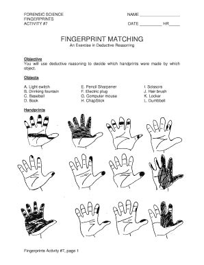 Fingerprint Challenge Answer Key