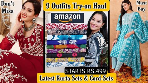 Amazon Latest Kurta Sets Co Ord Sets HaulSTARTS RS 499OnlyAmazon