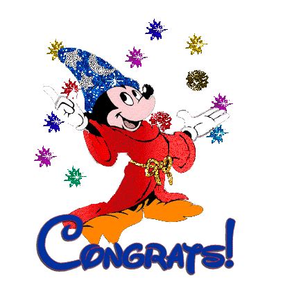 Com Congratulations Animated Image Congratulations 4121 Img Src | Mickey mouse cartoon, Disney ...