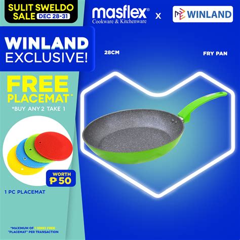 MASFLEX By Winland Spectrum Aluminum Non Stick Induction Fry Pan 28cm