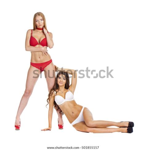 Beautiful Sexy Models Blonde Brunette Women Stock Photo Shutterstock