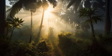 Landscape of rainforest stock image. Image of morning - 273458255