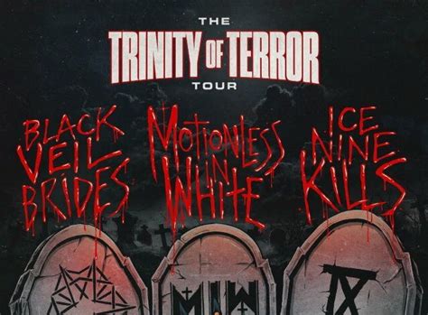 The Trinity Of Terror Tour Links Black Veil Brides Motionless In White