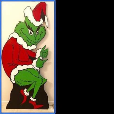 Grinch Stealing Christmas Lights Printable Template