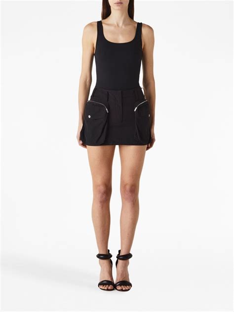 Stella Mccartney Utilitarian Cargo Pocket Miniskirt Black Farfetch