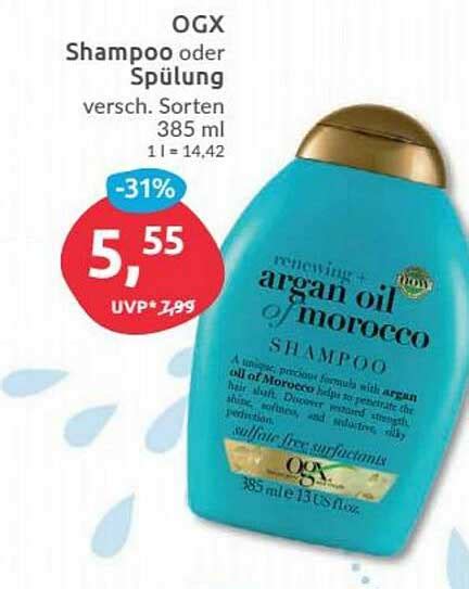 Ogx Shampoo Oder Spülung Angebot bei Budni