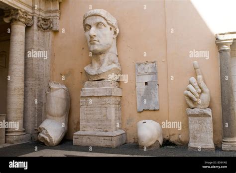 Italy Older Capitol Museum Emperor Constantine Capitol Rome Stock Photo