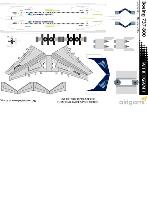 G Garuda Indonesia C S Boeing Airigami X By Indo