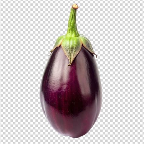 Premium PSD Purple Eggplant Isolated On A Transparent Background