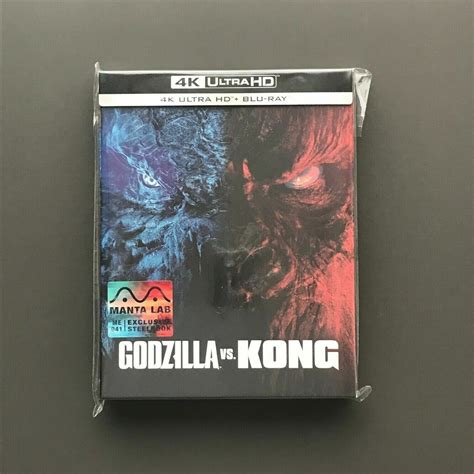 Godzilla Vs Kong Manta Lab K D Steelbook Full Slip Ebay