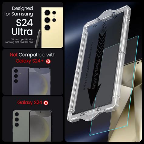 Ez Glaz Samsung Galaxy S24 Ultra Anti Reflective Glare Screen Protector With Applicator S24