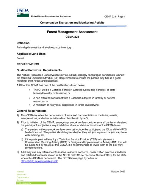 Fillable Online Fy Cema Forest Management Assessment Template For