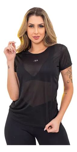 Camiseta Feminina Dry Fit Preta Mercadolivre