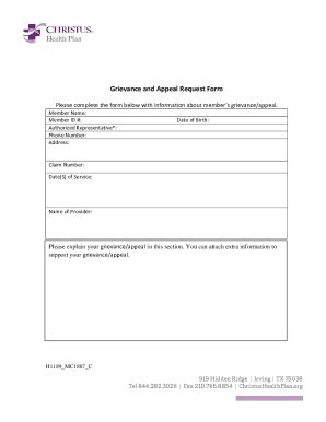 Fillable Online Complaint And Complaint Appeal Request Form Fax Email