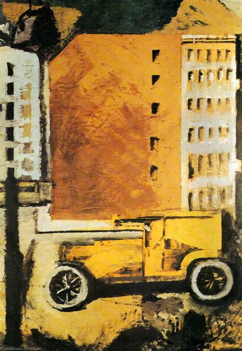 Reproductions De Peintures Le camion jaune de Mario Sironi Inspiré par