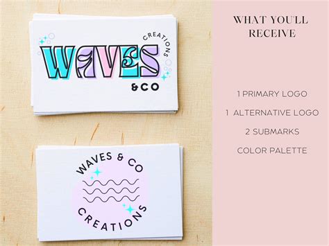 DIY Logo Canva Template Aesthetic Colorful Logo Bright Modern Logo ...