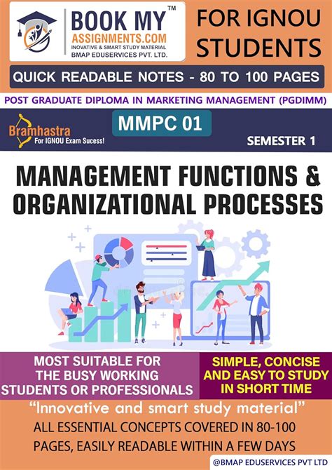 Buy IGNOU MMPC 001 Management Functions And Organisational Processes