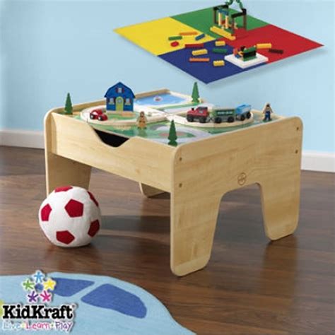 Kidkraft 2 In 1 Activity Table With Train Set In Natural Cymax Business