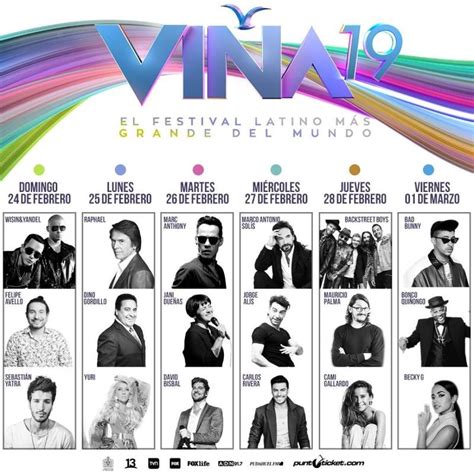 Artistas Festival De Viña 2019 Estos Son Los Confirmados Para El