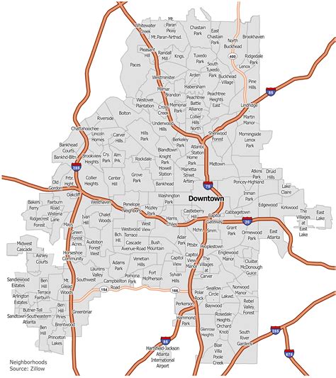 Usps Zip Code Map Atlanta
