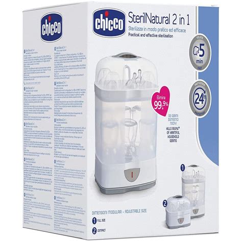 Eлектрически стерилизатор 2 в 1 Chicco 237457800 4-5, Вместимост - до 6 ...