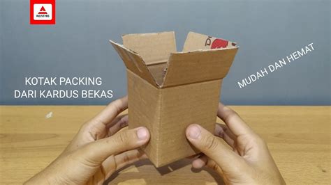 Cara Membuat Kotak Packing Dari Kardus Bekas Mudah Dan Hemat Biaya Youtube