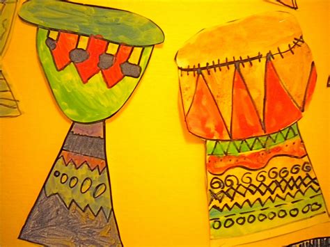 Waitsfield Elementary Art: West African Drums