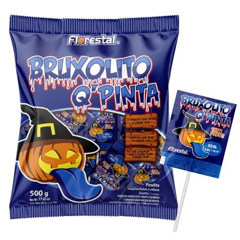 Pirulito Bruxolito Pinta língua 50un 500g Shopee Brasil