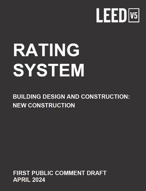 Leed V5 Public Comment Draft For Building Design And Construction New Construction Us Green