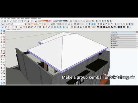 Cara Membuat Atap Perisai Talang Air Dan Jurai Youtube