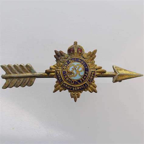 Ww2 Royal Army Service Corps Rasc Sweetheart Brooch