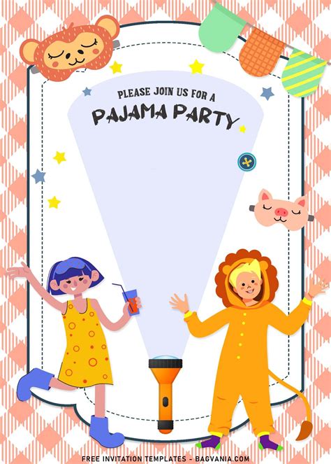 8 Pajama Party Invitation Templates To Celebrate Your Kids Birthday