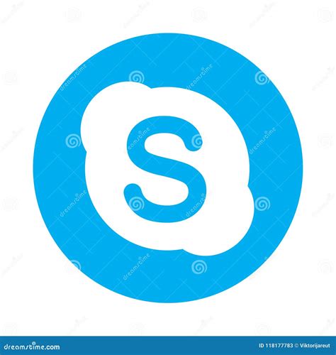 Vector Del Logotipo De Skype Foto De Archivo Editorial Ilustraci N De