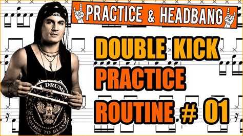 Double Kick Exercise Practice Routine 01 By Franky Costanza Youtube