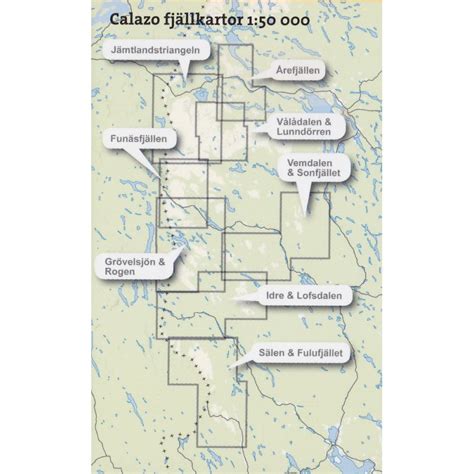 Wanderkarte Schweden Grövelsjön Rogen Calazo LandkartenSchropp de