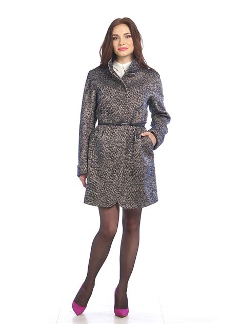 Пальто в елочку - купить стильное весеннее пальто в елочку в интернет ...