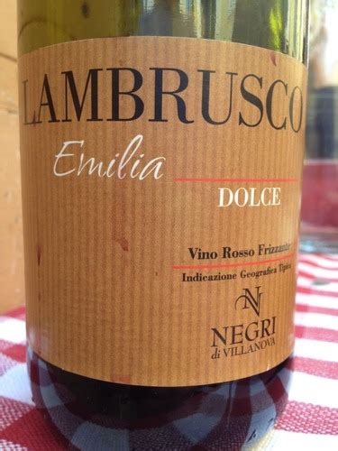 Negri Di Villanova Lambrusco Emilia Dolce Rosso Frizzante Vivino Brasil