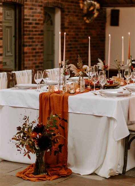 Cosy Modern Candlelit Terracotta Wedding Ideas