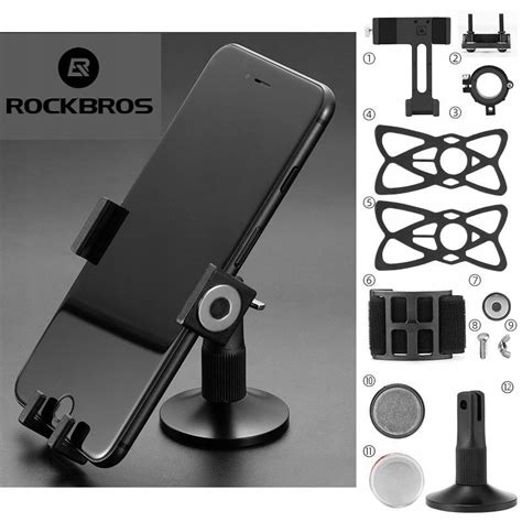 Kerékpár telefontartó, Rockbros, Alumínium, Fekete - eMAG.hu