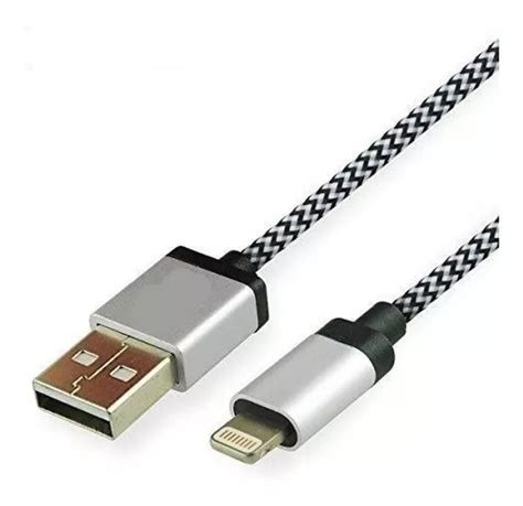 Cable Para Iphhone Datos Carga Rapida Usb Metro Mallado