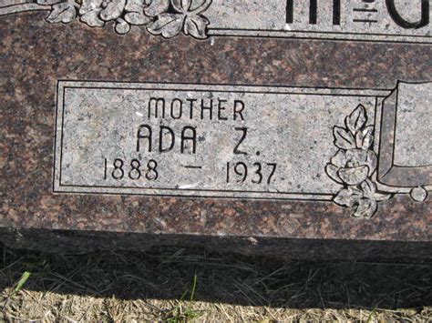 Ada Z Mcgowan M Morial Find A Grave