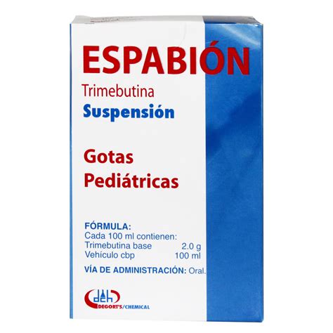 Espabión (Trimebutina 2.0g) Suspensión pediátrica - MEDYMAS