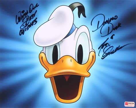 Tony Anselmo Signed & Inscribed "Donald Duck" Disney 11x14 Photo (PA ...