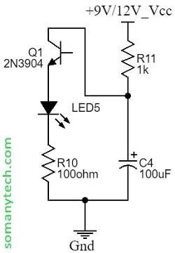 simple blinking led circuit diagram sm tech